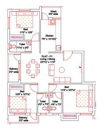 Arka Daisy - Floor Plan