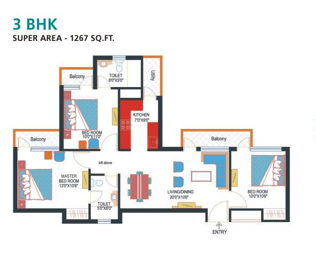 Nimbus Express Park View-I - Floor Plan