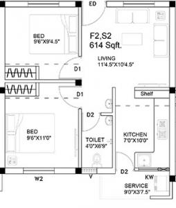 Ruby Star City - Floor plan