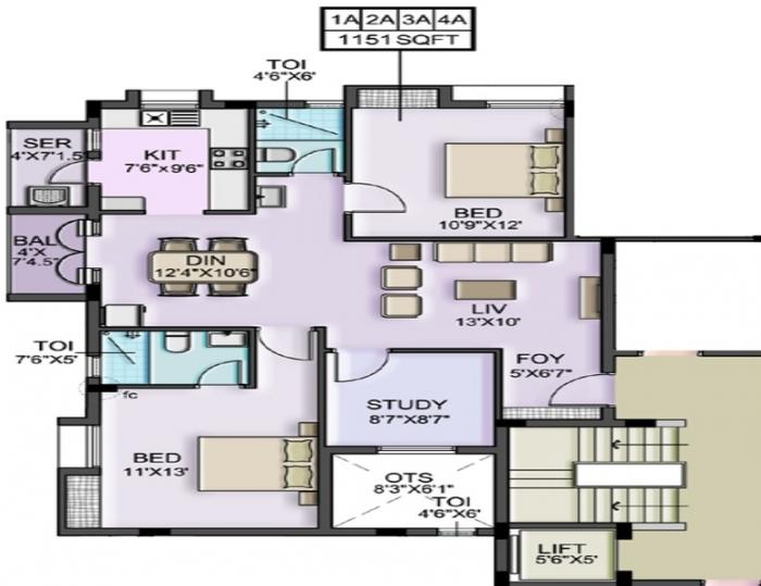 Acchyuthans Matsyam Manor - Floor Plan
