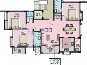 Acchyuthans Matsyam Manor - Floor plan