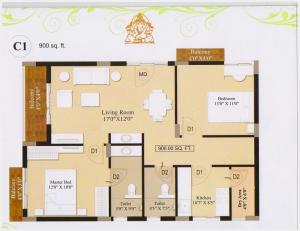 Balaji Ashtavinayak Residency - Floor plan