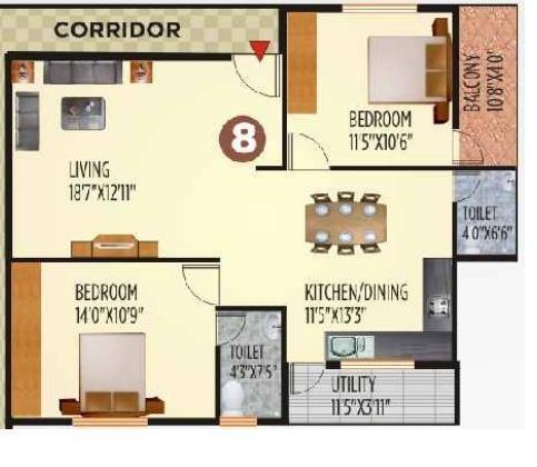 Siddartha Sapphire - Floor Plan