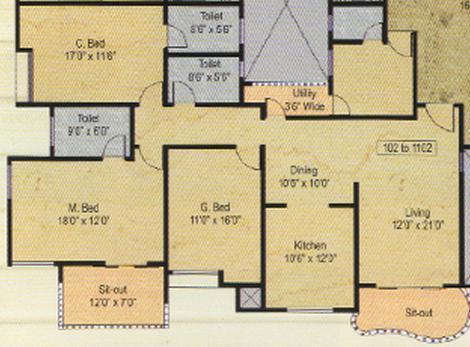 Nyati Wind Chimes - Floor Plan