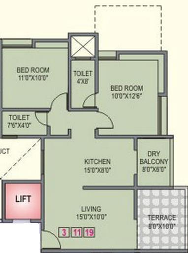 MR Pride - Floor Plan