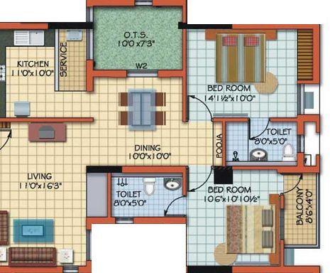 Pace Aagam - Floor Plan