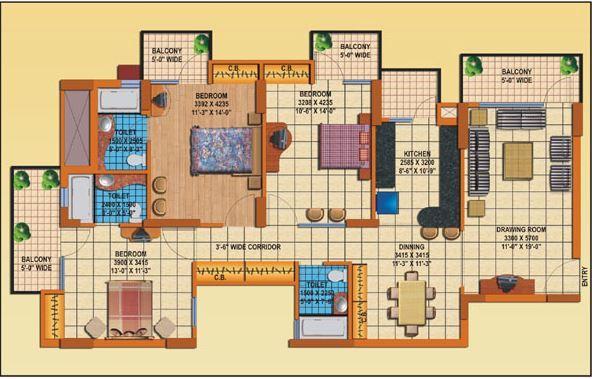 Charms Solitaire - Floor Plan