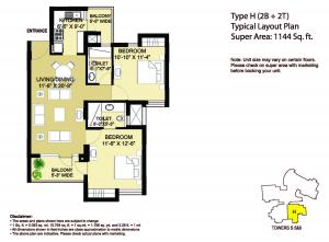Eldeco Aamantran - Floor plan