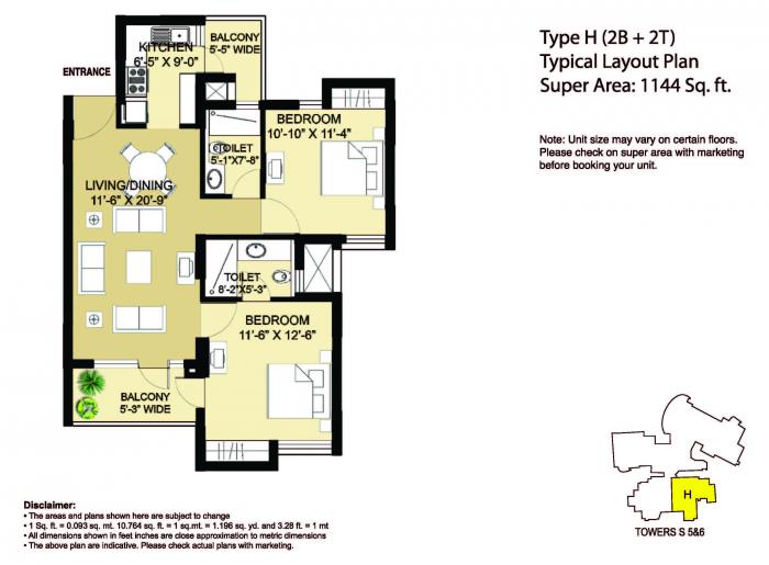 Eldeco Aamantran - Floor Plan