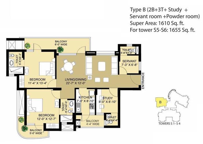 Eldeco Aamantran - Floor Plan