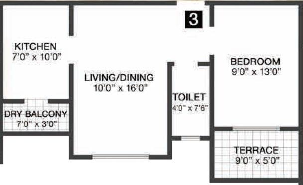 Konark Oasis - Floor Plan