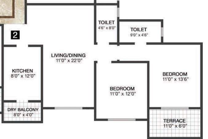 Konark Oasis - Floor Plan