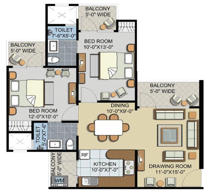 Civitech Sampriti - Floor Plan