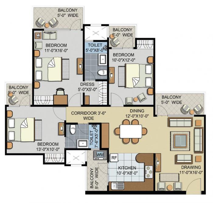 Civitech Sampriti - Floor Plan