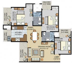 Civitech Sampriti - Floor plan