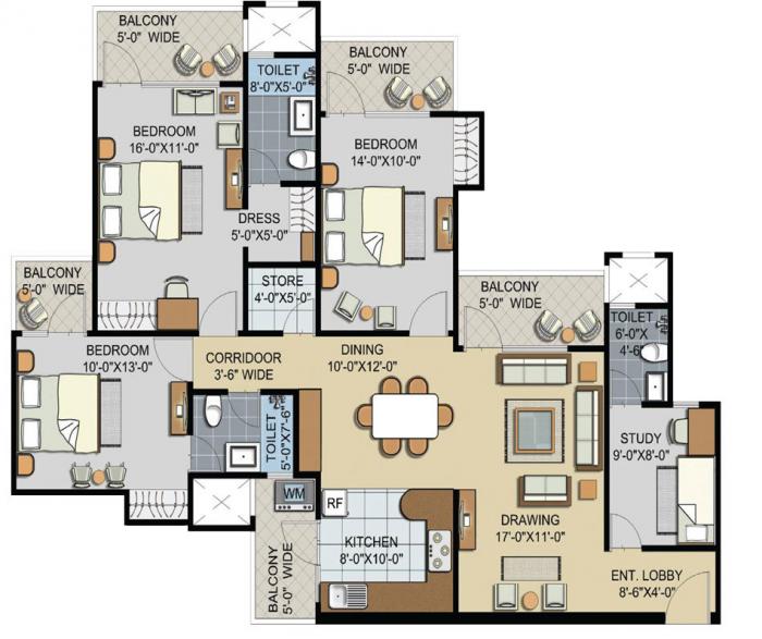 Civitech Sampriti - Floor Plan