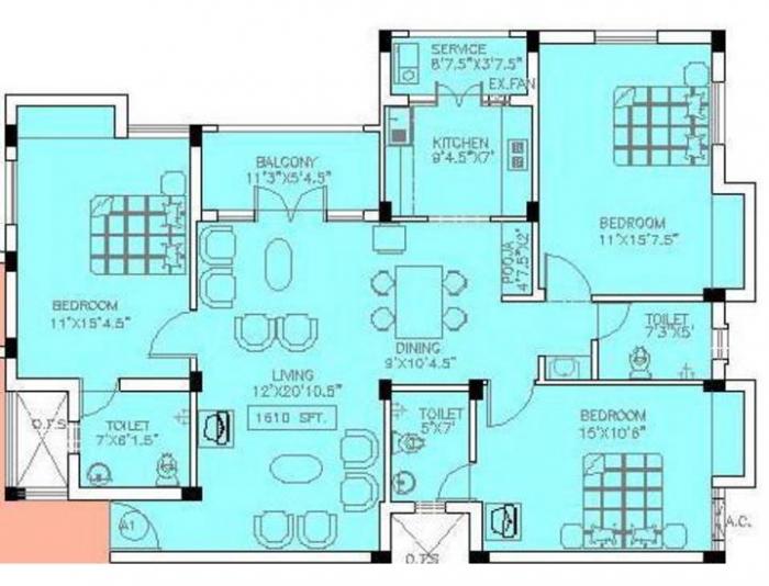 Doshi Trinity Park - Floor Plan