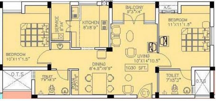 Doshi Trinity Park - Floor Plan