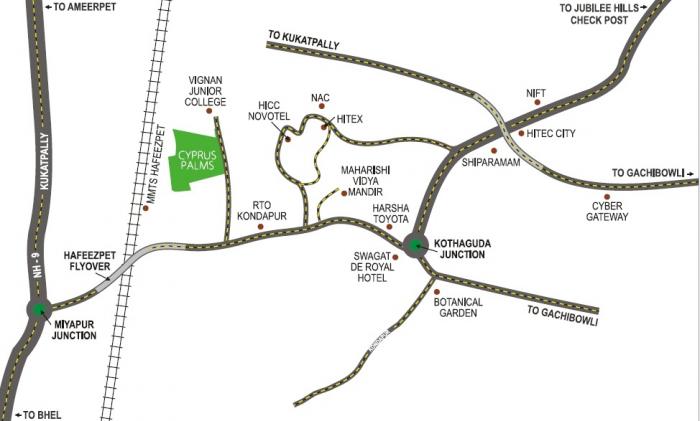 Sri Sreenivasa Cyprus Palms - Locality