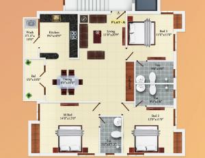 India Smruti - Floor plan