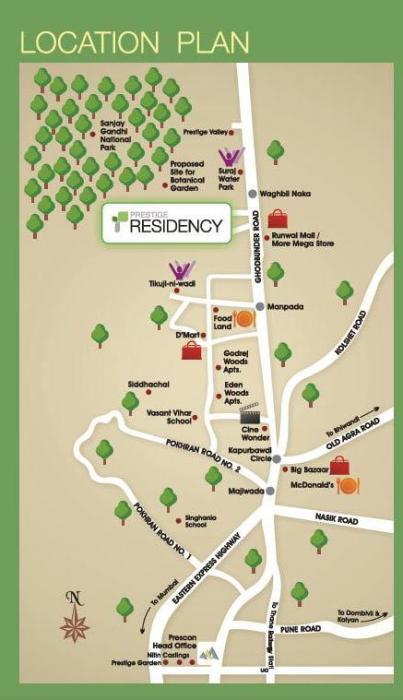Prestige Residency Hill View - Locality