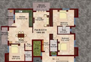 Kcee Bhavyam - Floor plan