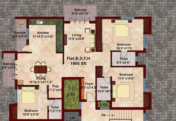 Kcee Bhavyam - Floor Plan