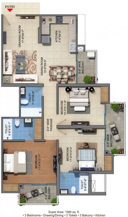 JM Florence - Floor Plan