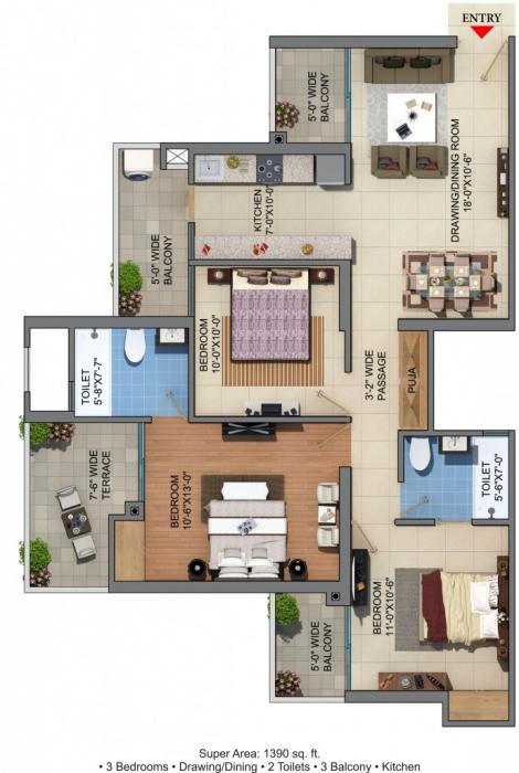 JM Florence - Floor Plan