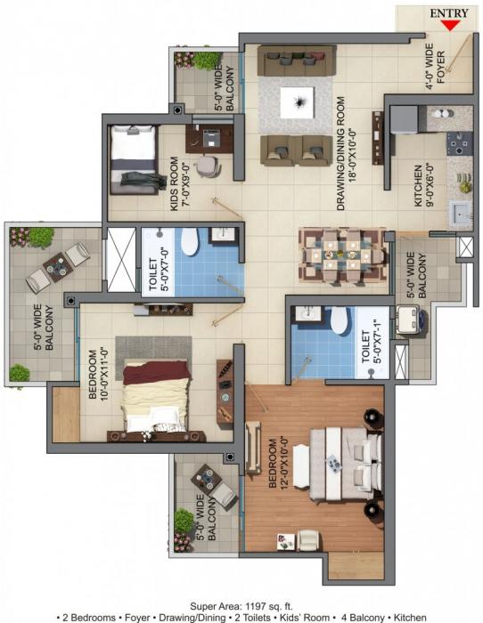 JM Florence - Floor Plan