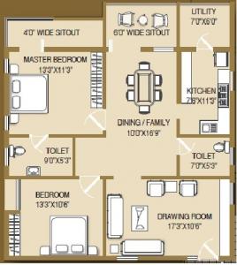 Surya Shell Heights - Floor plan
