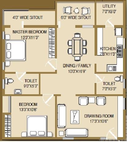 Surya Shell Heights - Floor Plan