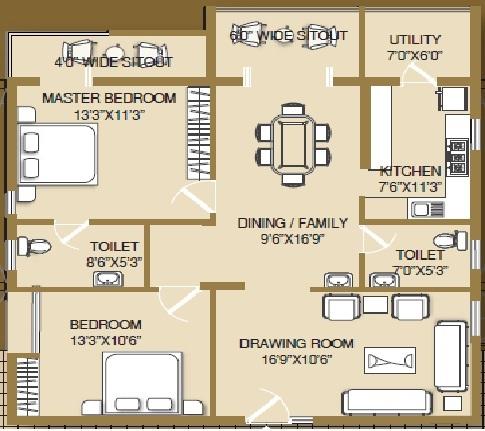 Surya Shell Heights - Floor Plan
