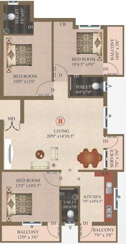 Inforich Divinity - Floor Plan