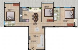 Harmonys Sangeetha - Floor plan
