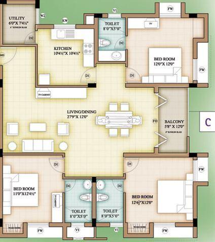 Balchandra Iris - Floor Plan