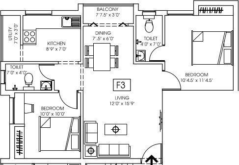 Sabarrisa Brindavanam - Floor Plan