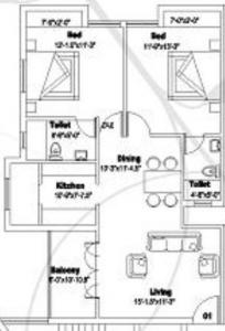 JD River View - Floor plan