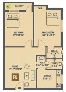 KVR Krishna Cauvery - Floor plan