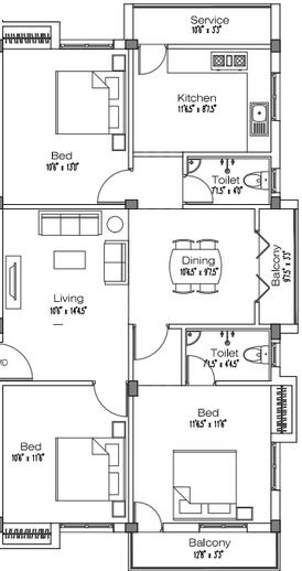Alankar Bharathi Nagar - Floor Plan
