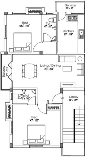 Alankar Bharathi Nagar - Floor Plan