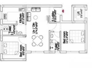 Sri Raghavendra Guru Manor - Floor plan
