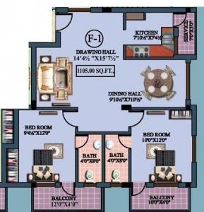 Cosy Square - Floor plan