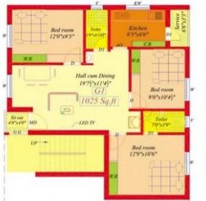 Aravinds Enclave II - Floor plan