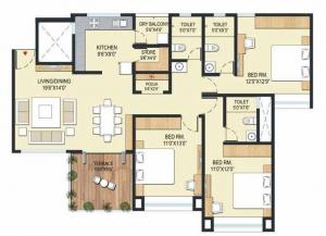 Samraat Vrindavan - Floor plan