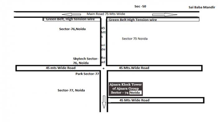 Ajnara Klock Tower - Locality