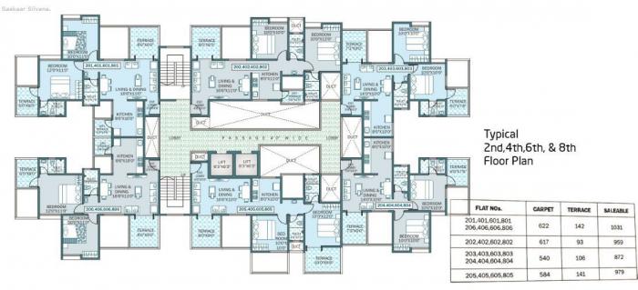 Saakaar Silvana Apartment - Master Plan