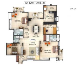 The White House In Coimbatore Amenities Layout Price List