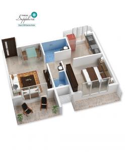 Kohinoor Tarique Sapphire - Floor plan