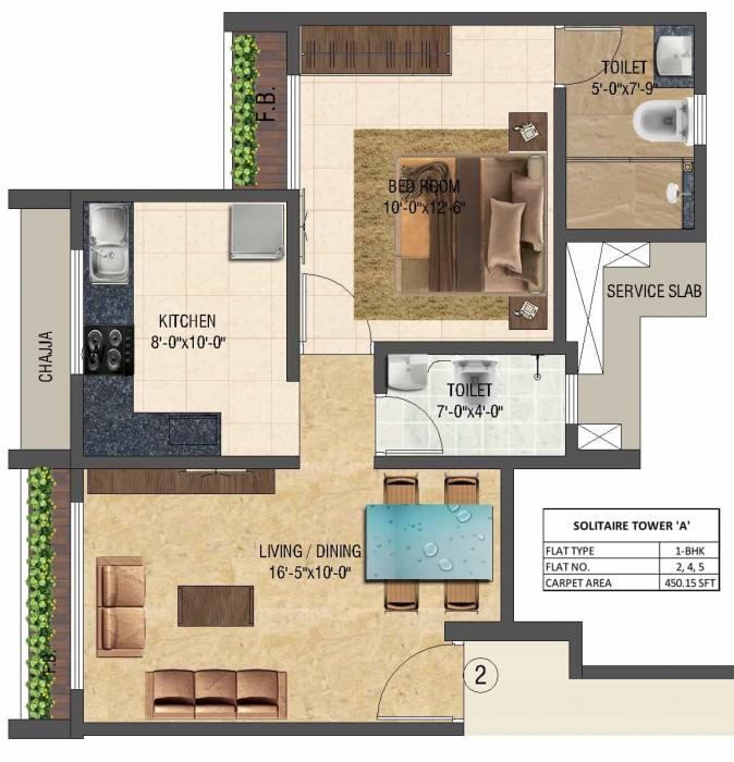 The Wadhwa Solitaire - Floor Plan